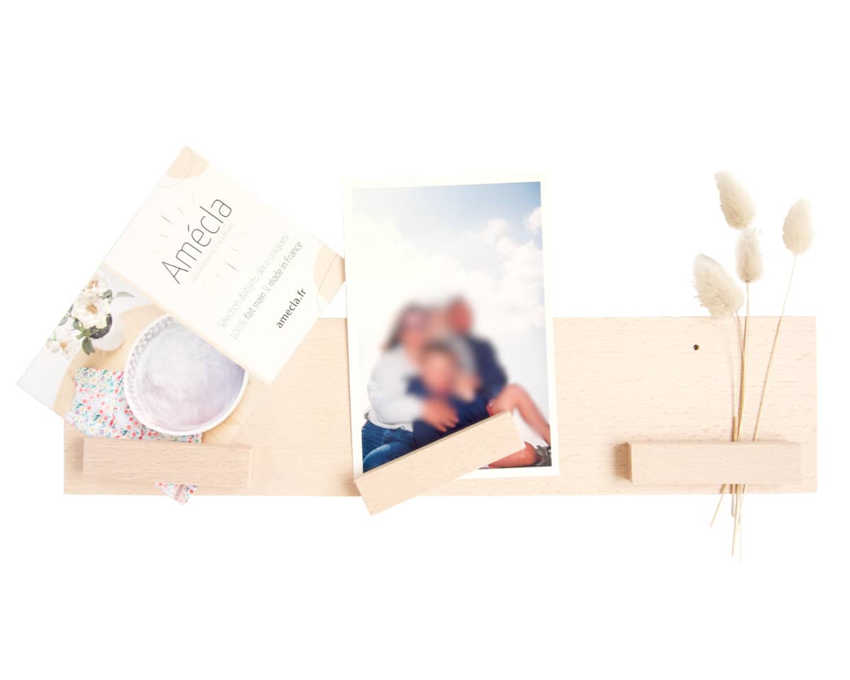 am-cla-porte-photos-mural-bois-h-tre-aimant-38-cm image 2