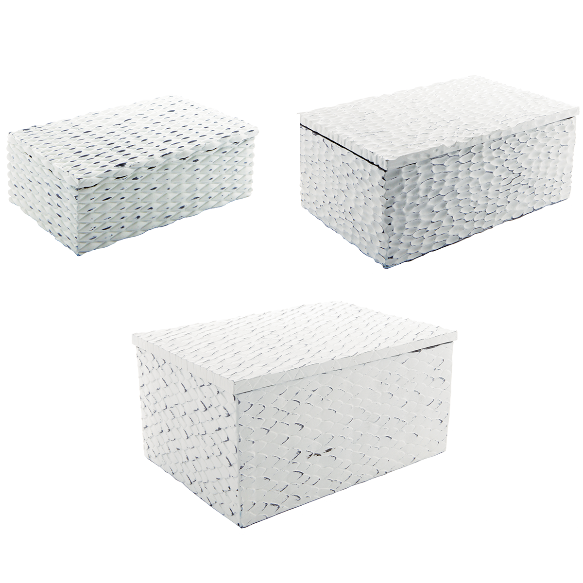 sia-deco-charlie-bo-tes-momento-blanc-lot-de-3 image 1