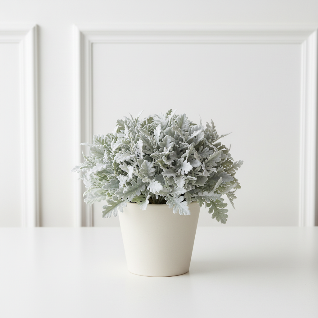 sia-deco-noah-dusty-miller-tige-feuillage-vert-30-cm image 2