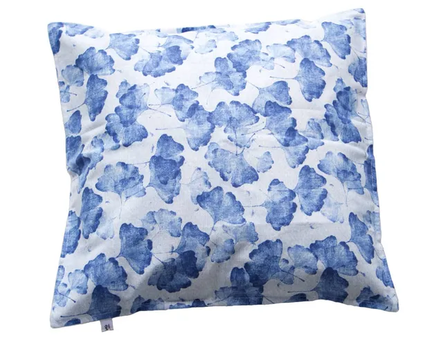am-cla-coussins-housse-de-coussin-ginkgo-bleu-50x50-coton image 1