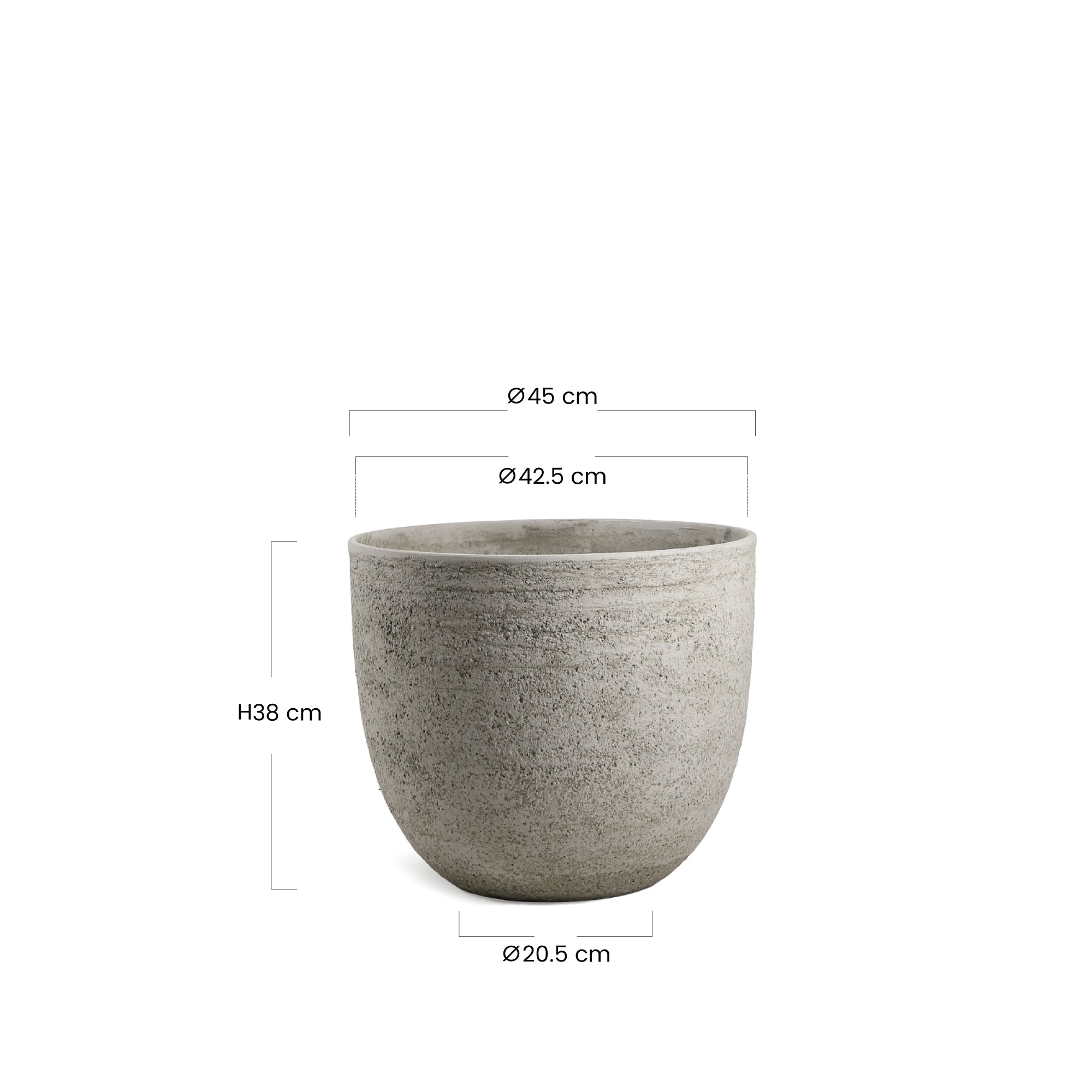 sia-antica-terra-cache-pot-arrondi-gris-38-cm image 5