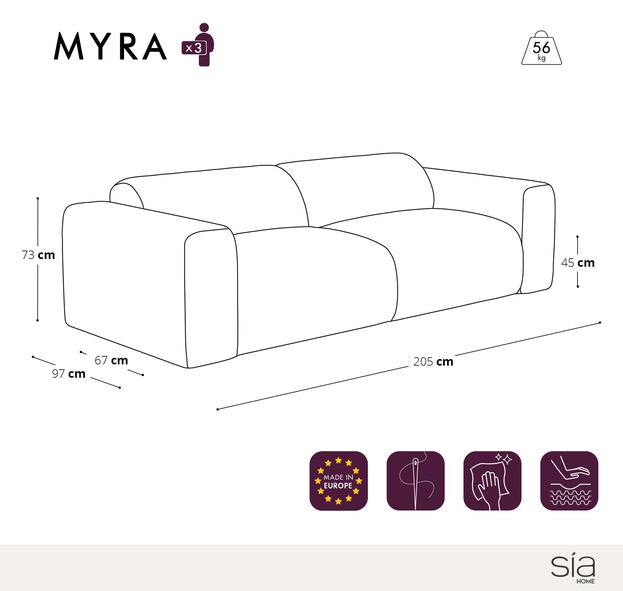 sia-deco-myra-canap-cr-me-tissu-arrondi image 4