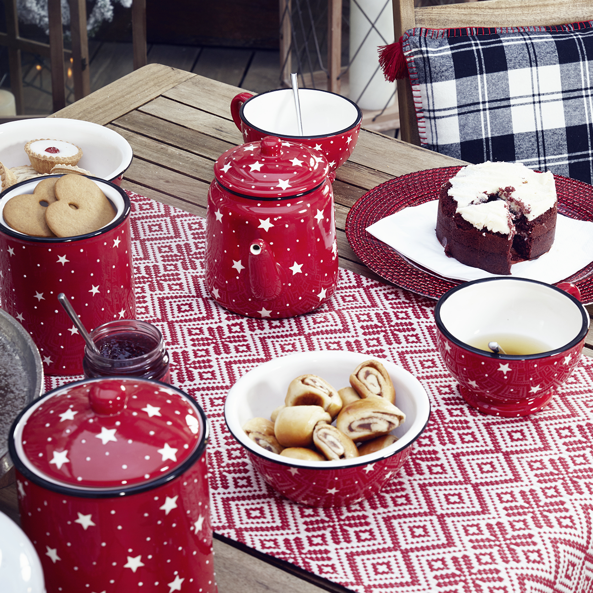 sia-alba-holly-bols-c-ramique-rouge-6-cm-lot-de-2-toile image 2