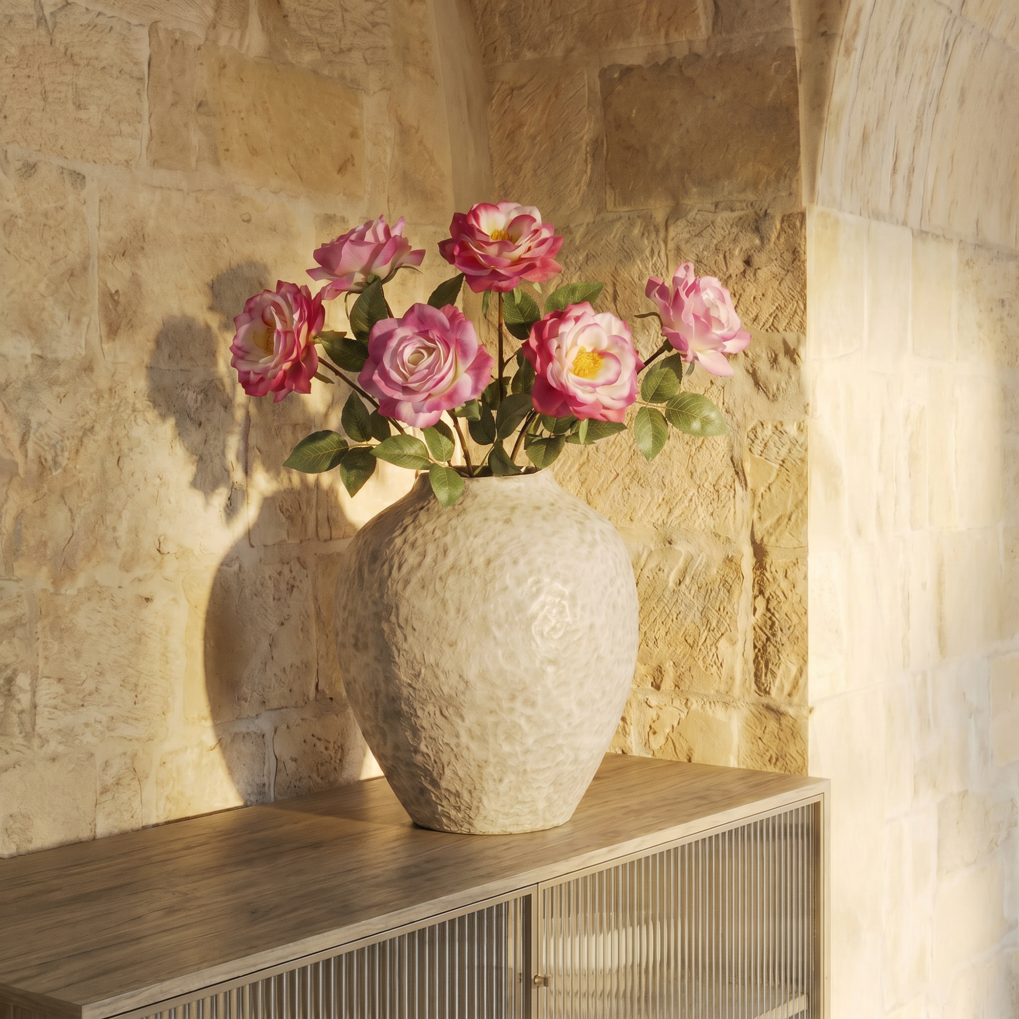 sia-deco-sophie-bouquet-roses-artificielles-6-tiges image 2