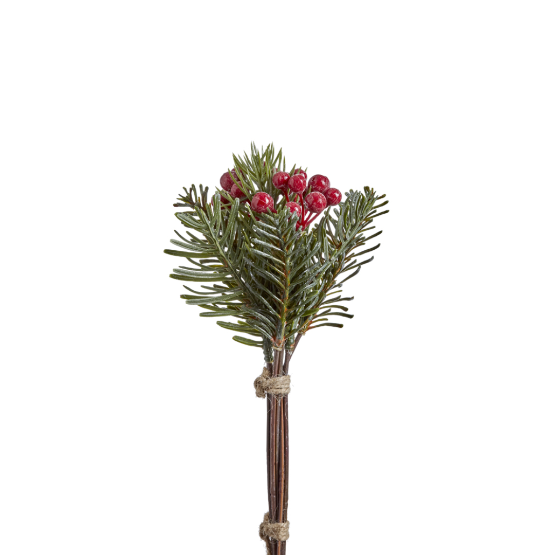 sia-noah-bouquet-pin-baies-19-cm-argent-rouge-blanc image 3