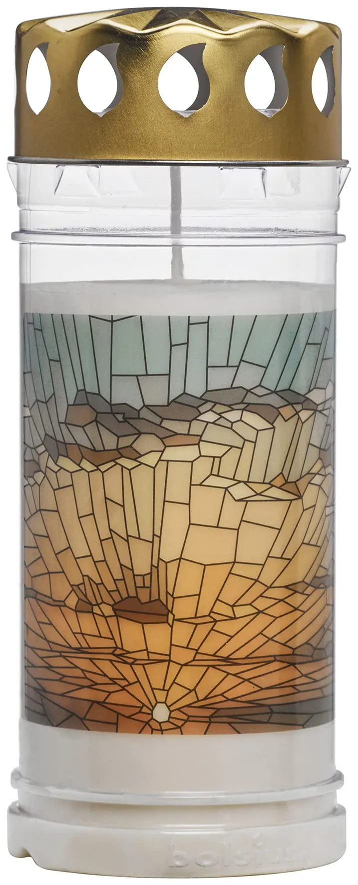 bolsius-bougies-piliers-lampe-fun-raire-bougie-blanche-n-5-lot-6 image 1