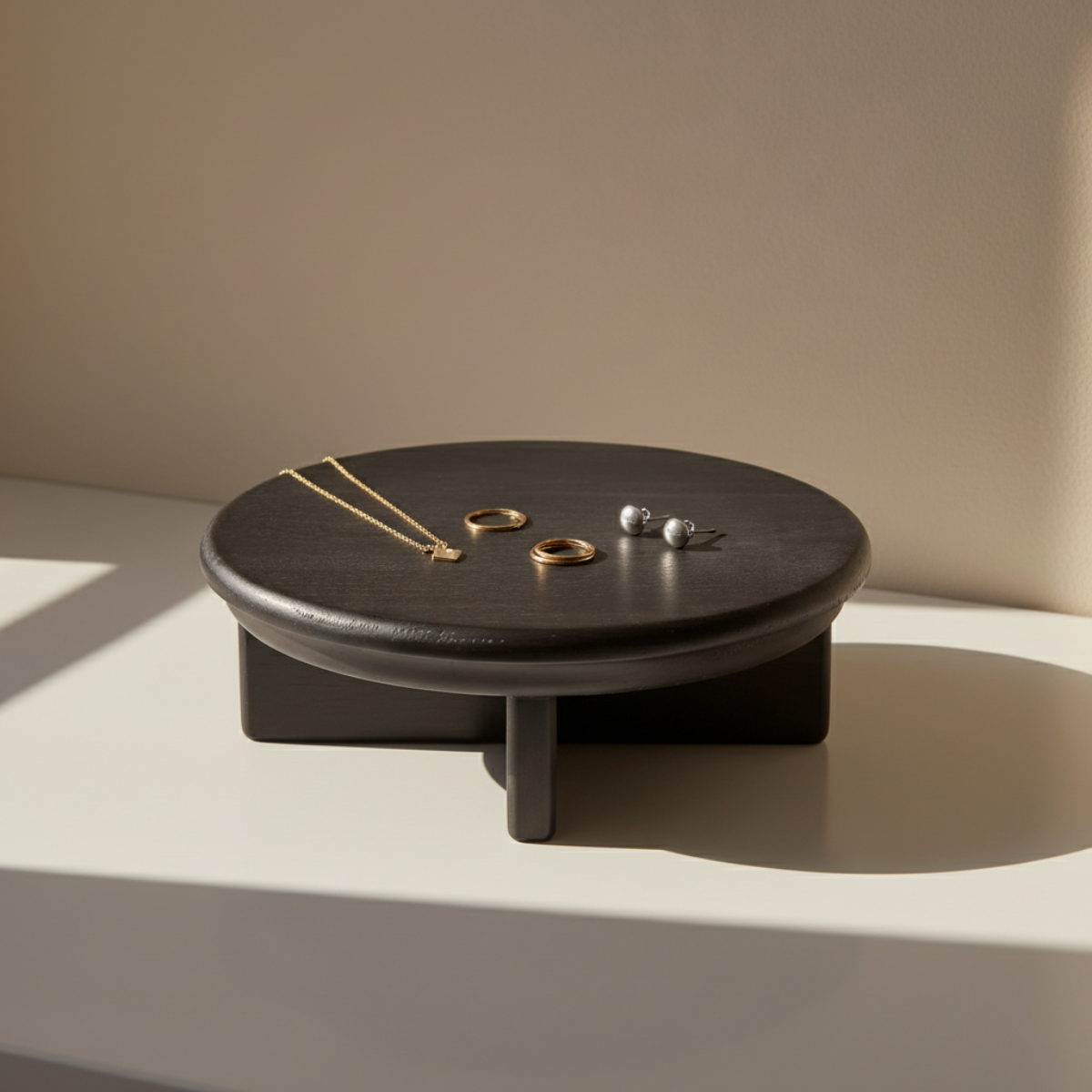 sia-arlo-milo-plateau-rond-noir-sur-pieds-25-5-cm image 2