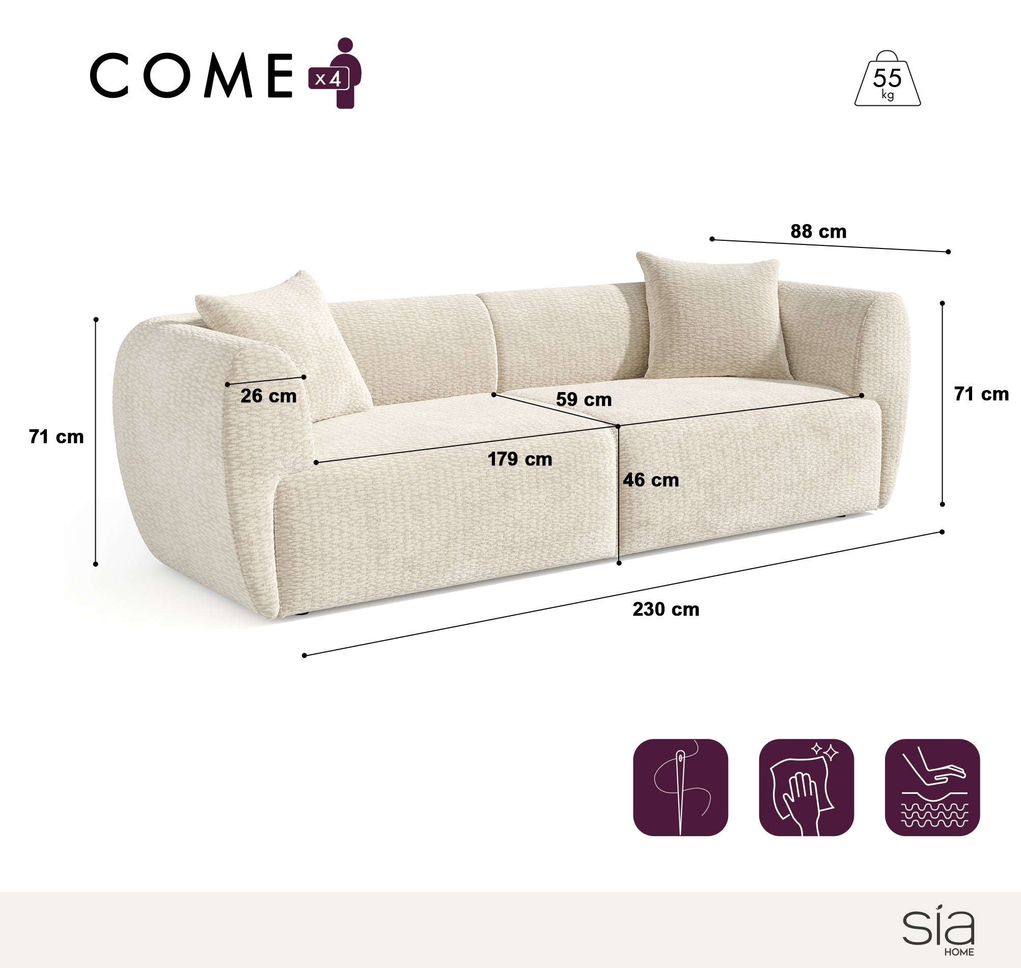 sia-deco-haussmann-c-me-canap-droit-4-places-cr-me image 5
