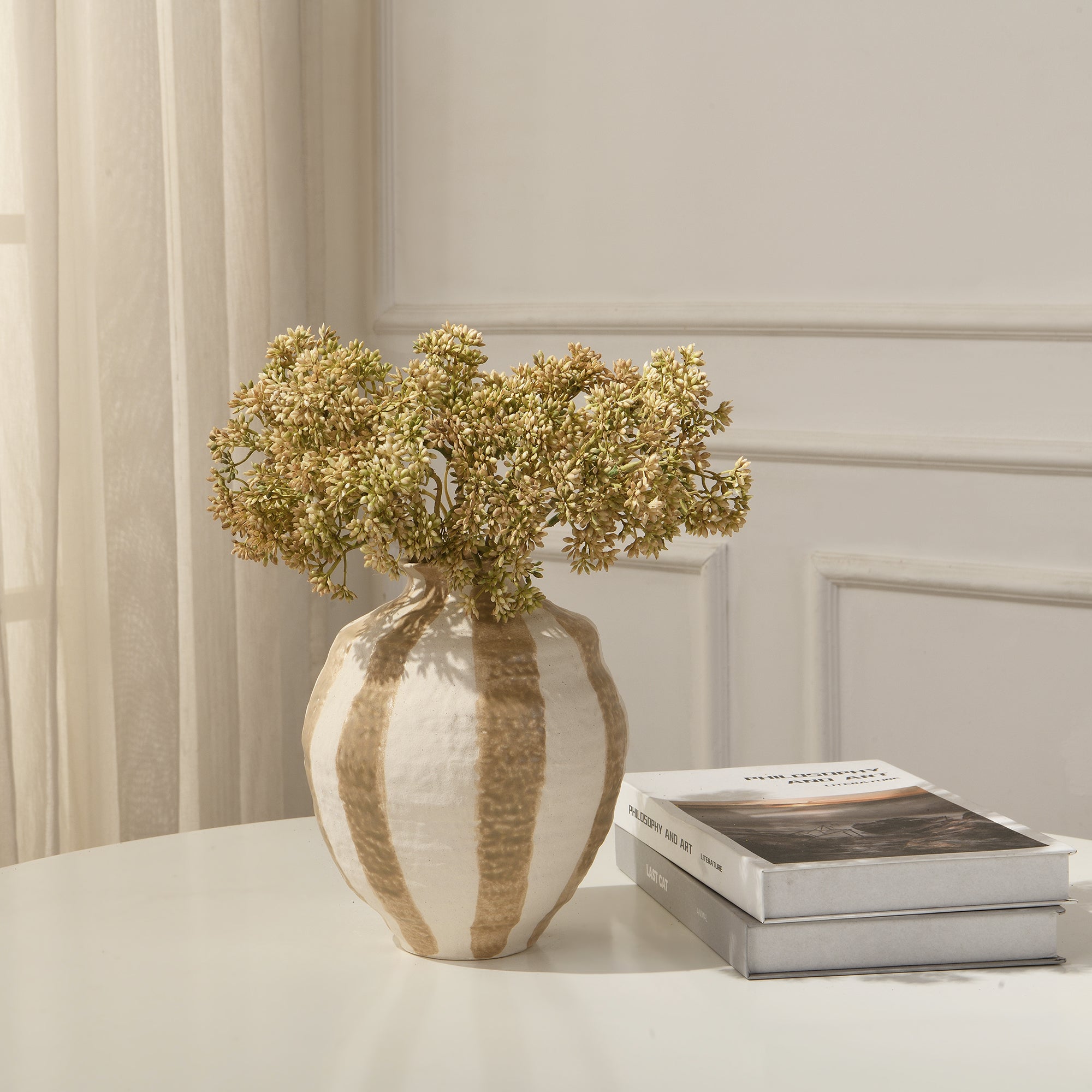 sia-deco-noah-bouquet-d-orpin-artificiel-ivoire-30-cm image 2