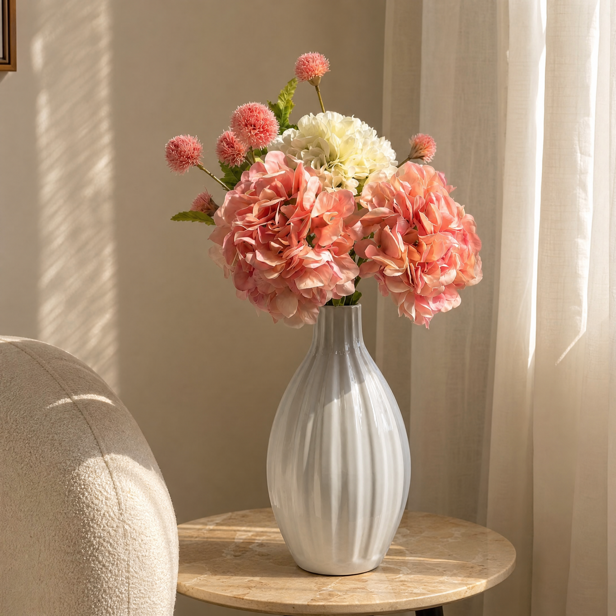 sia-noah-bouquet-hortensias-roses-artificiel-5-tiges image 2
