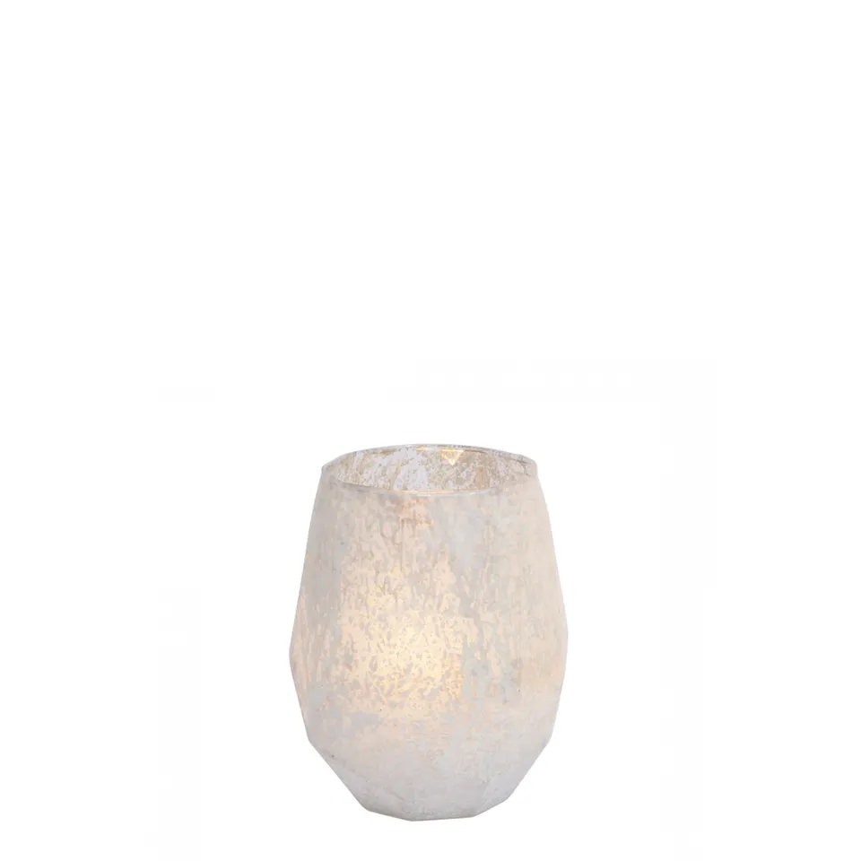 sia-nora-photophore-snowy-verre-givr-blanc-rouge-13-cm image 1