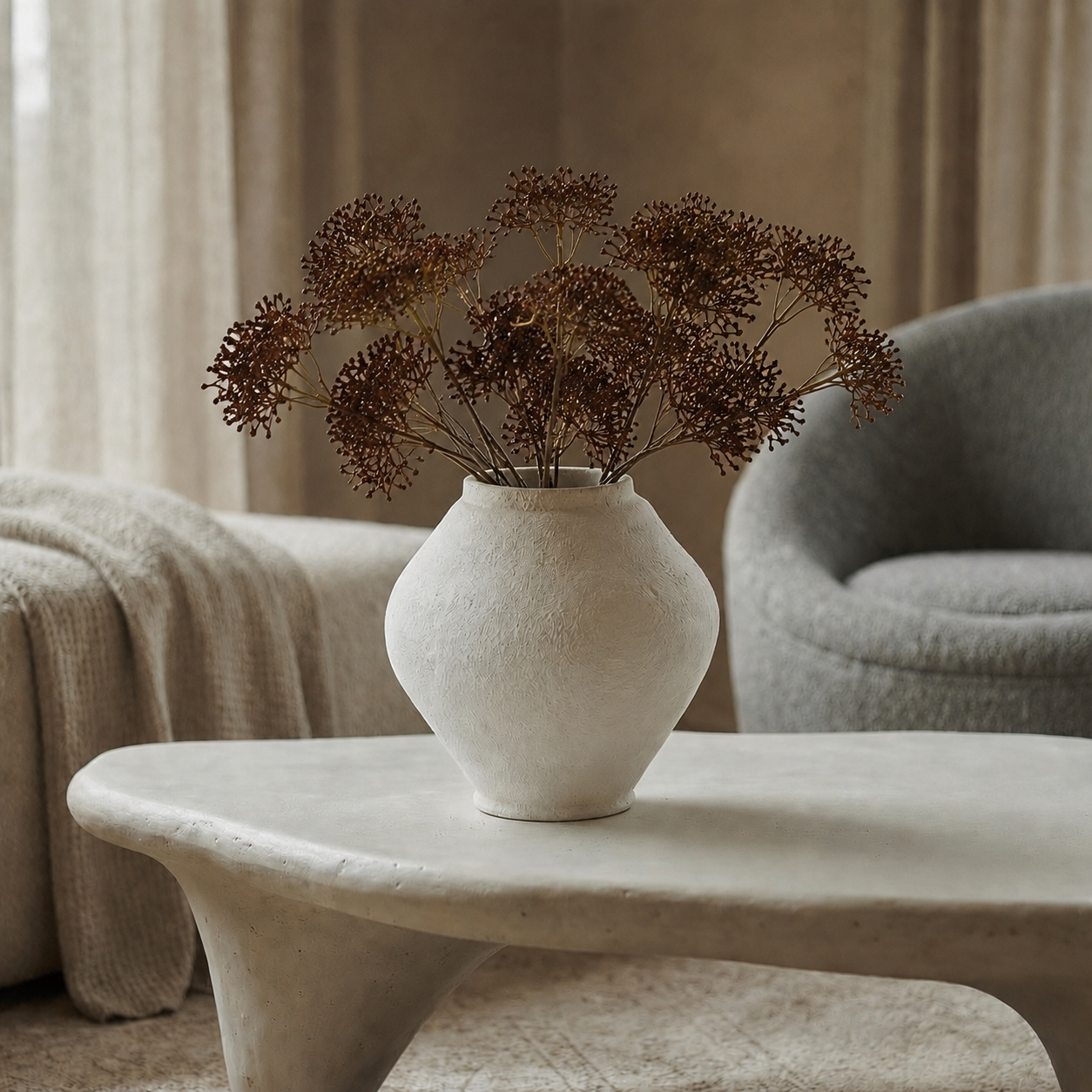 sia-deco-noah-skimmia-feuillage-artificiel-marron-40-cm-baies image 2