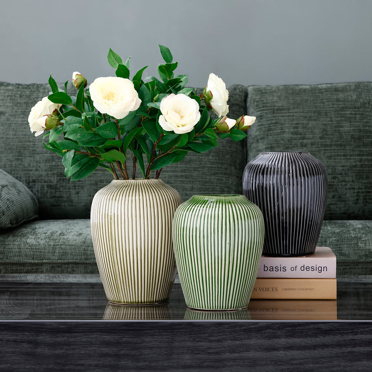 sia-antica-vase-jian-petit-vert-c-ramique-21-5-cm image 8