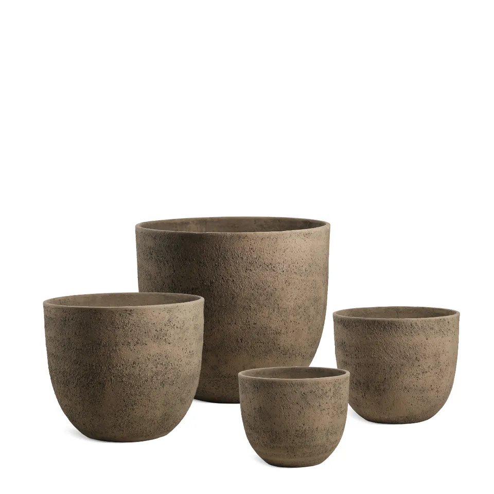 sia-deco-antica-lot-4-cache-pots-terra-marron-clair image 1