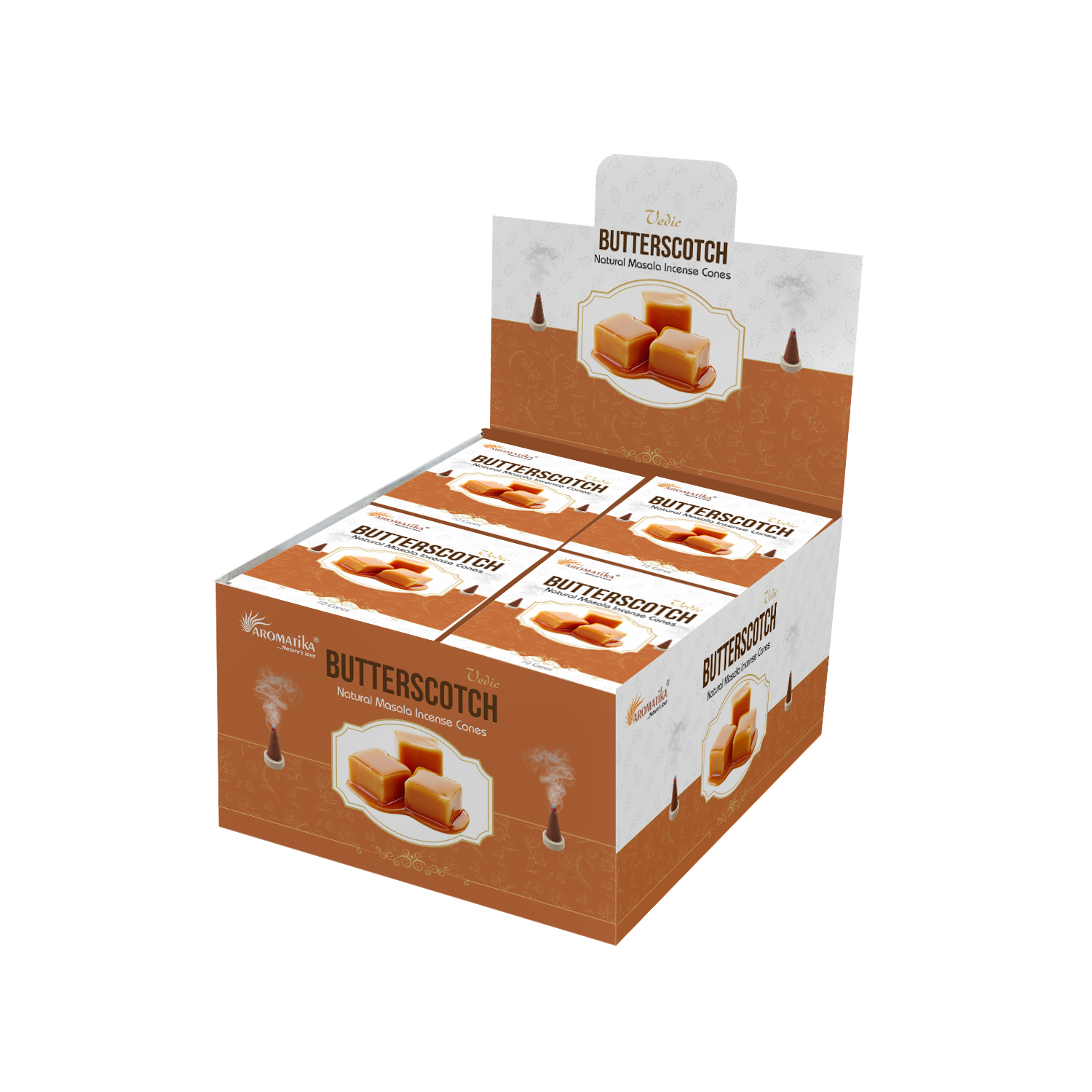 aromatika-vedic-butterscotch-c-nes-d-encens-120-sucr image 1