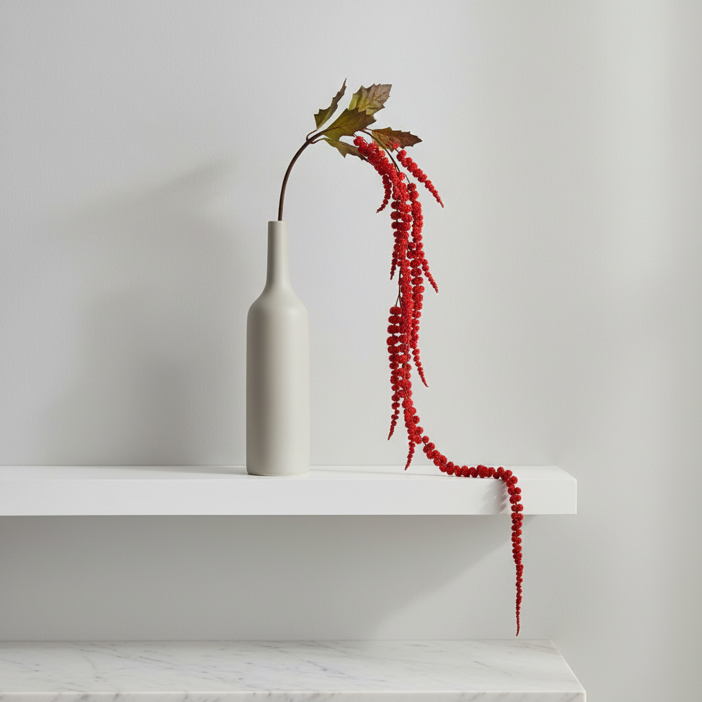 sia-deco-noah-feuillage-amarante-tombante-177-cm-rouge image 2