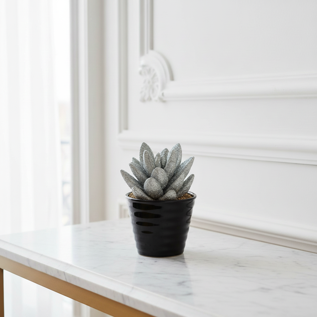 sia-noah-pachyphytum-plante-artificielle-argent-15-cm image 2