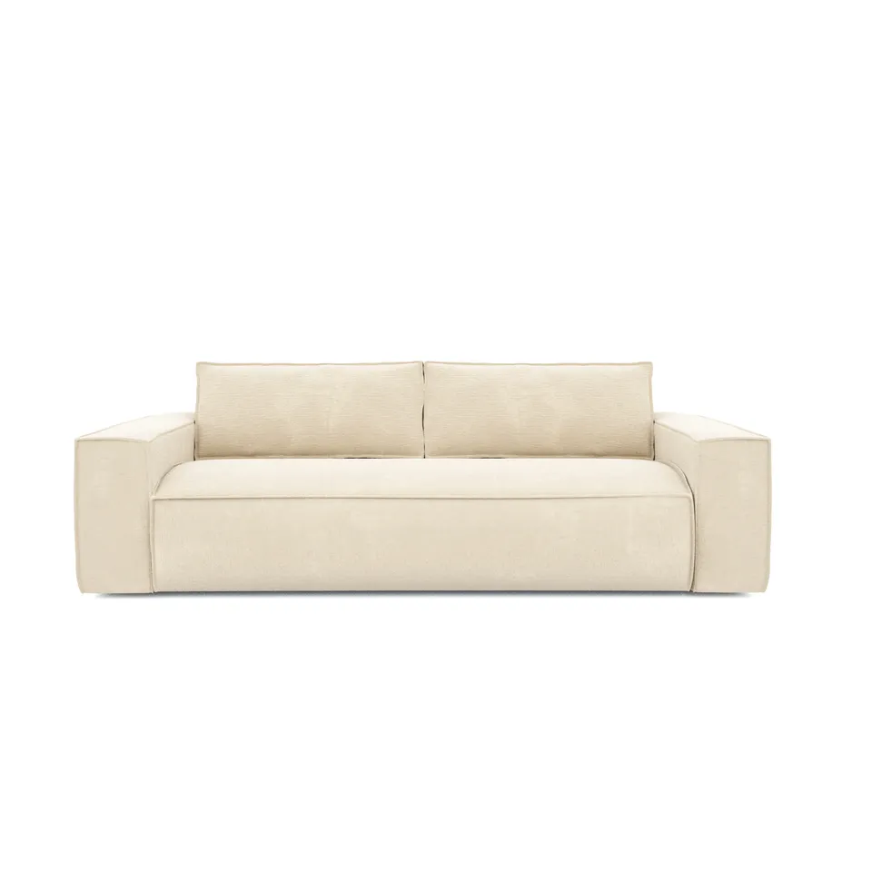 sia-deco-joan-canap-convertible-140-cm-cr-me-matelas-m-moire-2 image 1