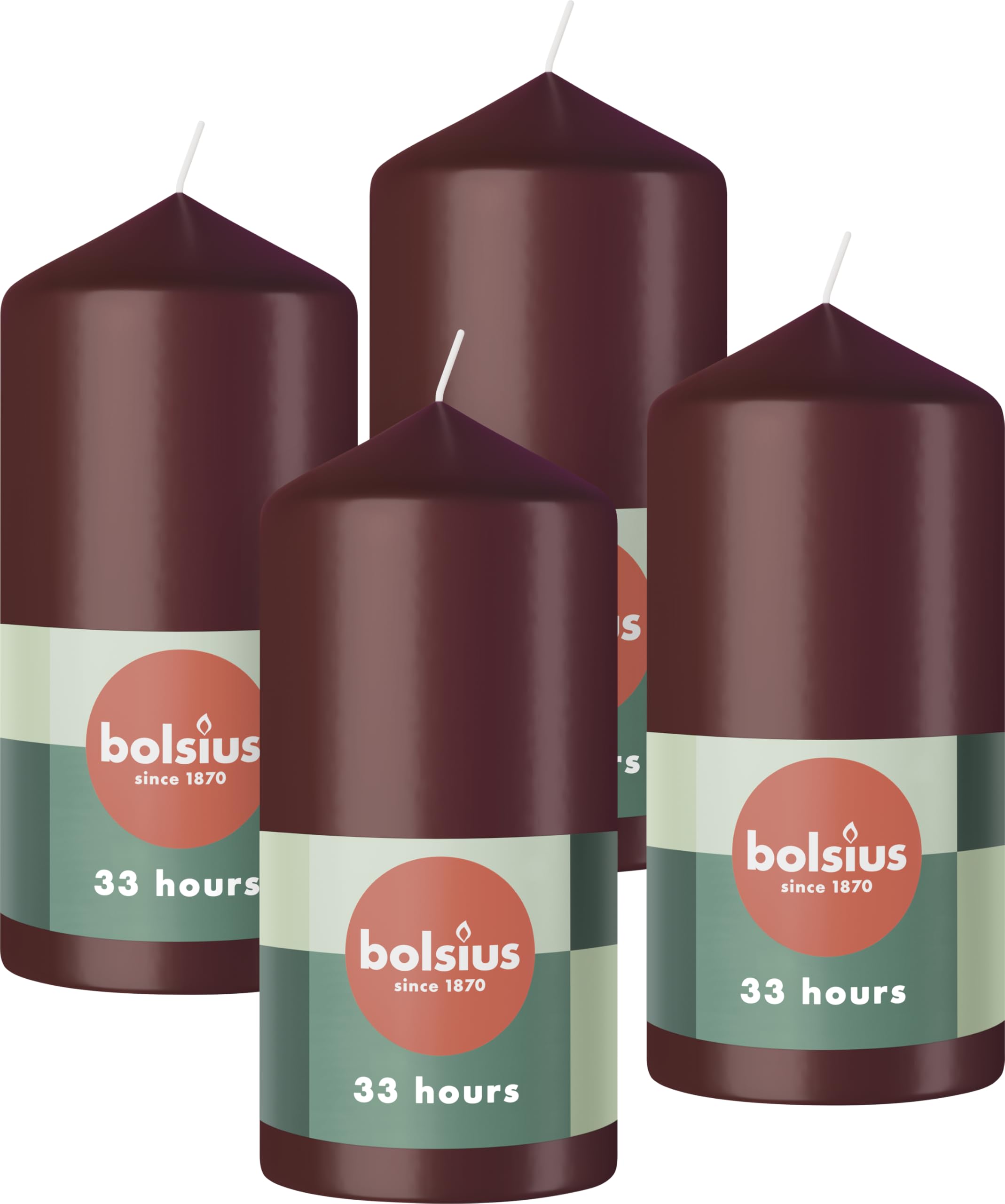 bolsius-bougies-piliers-beige-8x6-cm-lot-de-4-17h image 6