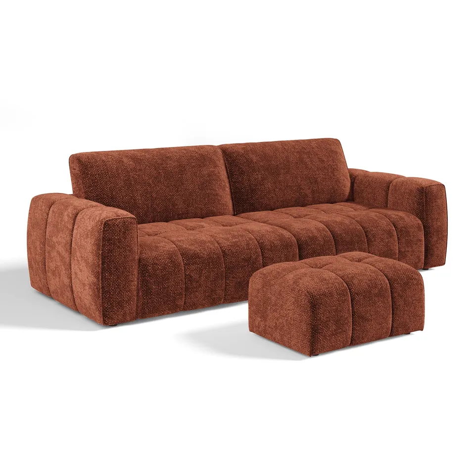 sia-bari-ensemble-canap-et-pouf-capitonn-cosy image 1