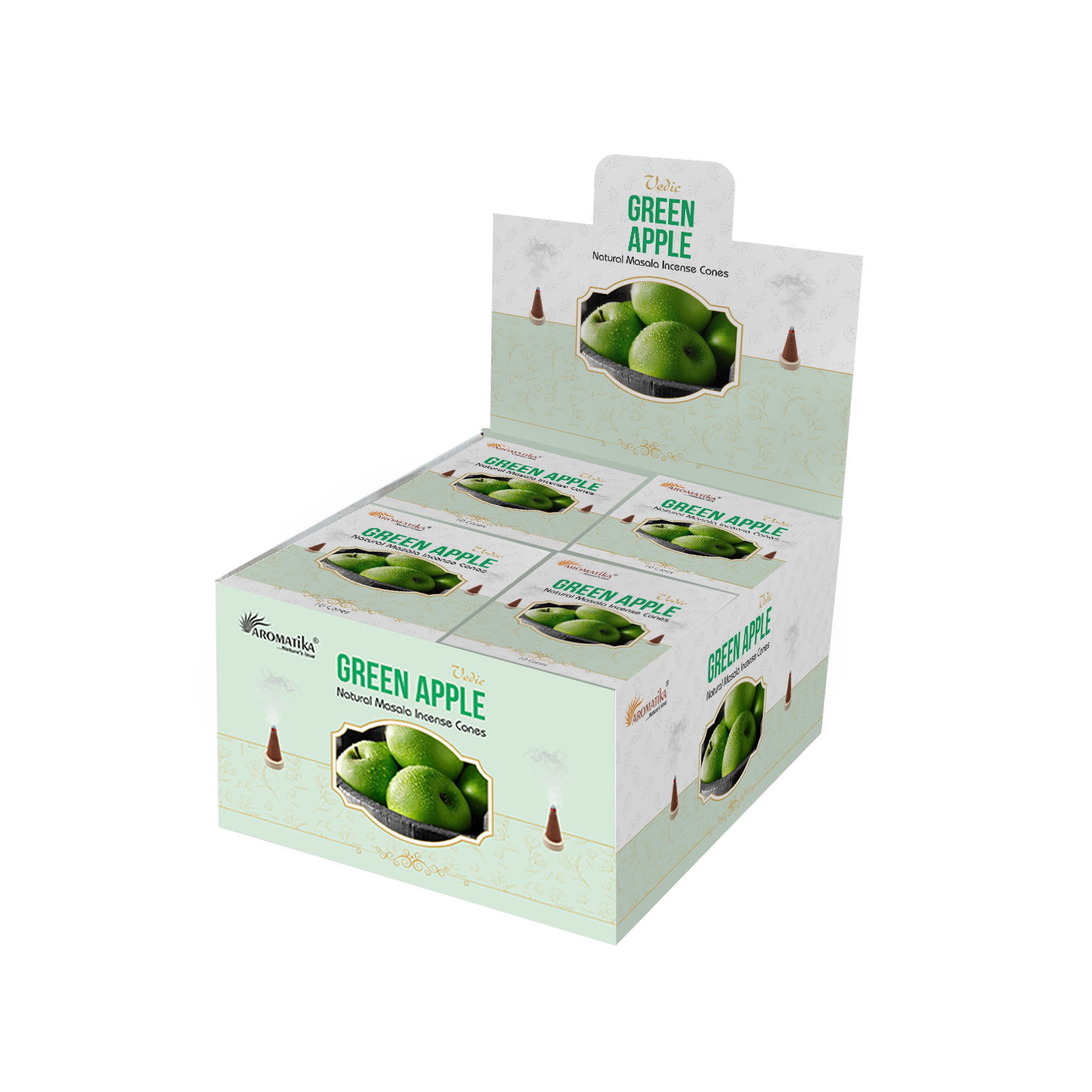 aromatika-vedic-c-nes-d-encens-120-pomme-verte-frais image 1