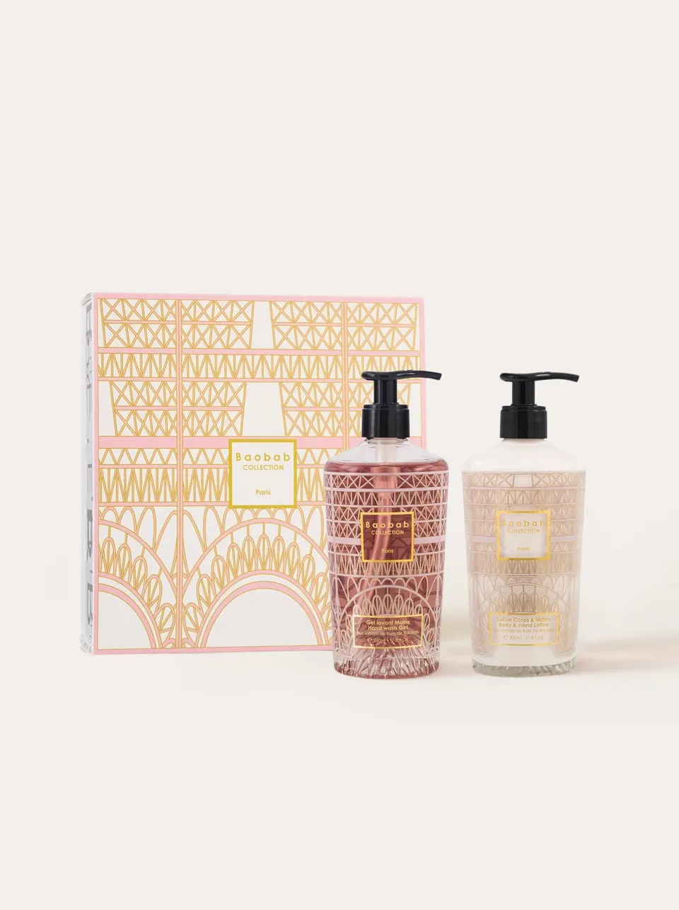 baobab-collection-paris-coffret-lotion-gel-mains-2x350ml image 1
