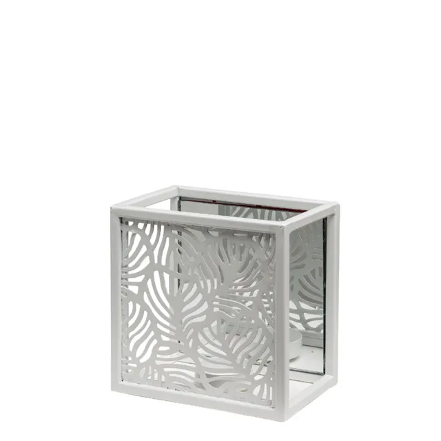 sia-deco-nora-photophore-verre-miroir-blanc-15-cm image 1
