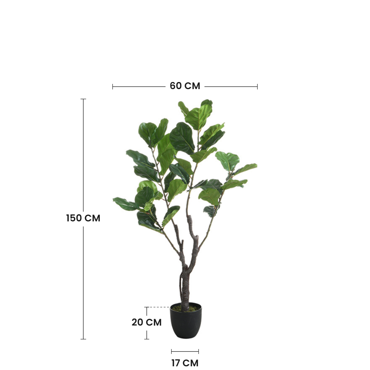 sia-deco-noah-ficus-artificiel-150-cm-vert-en-pot image 3