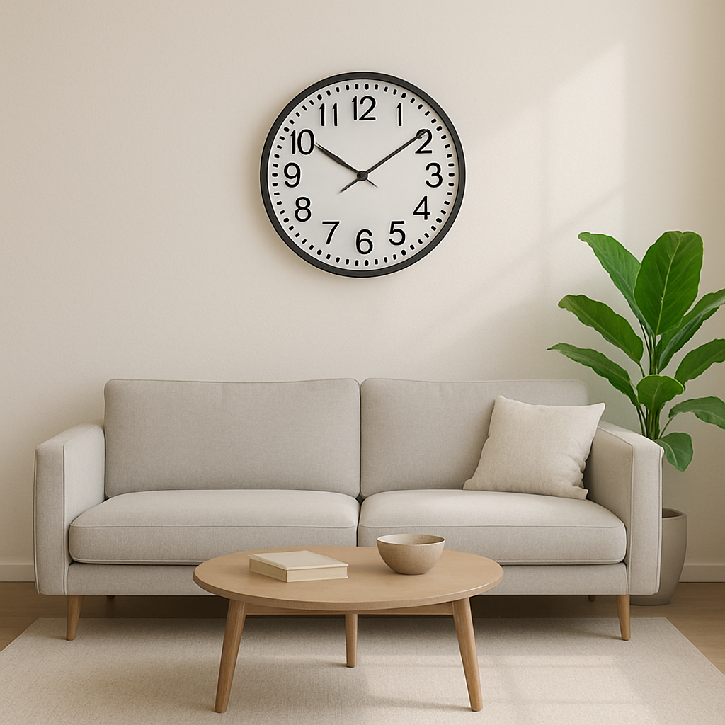 sia-victoria-horloge-grands-chiffres-murale-noir-blanc-80cm image 2