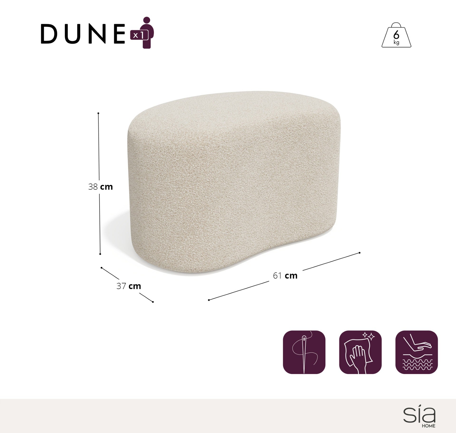 sia-bari-dune-pouf-cr-me-assise-design image 4