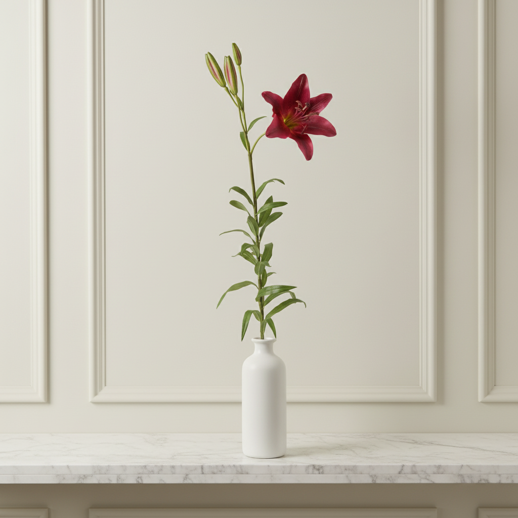 sia-deco-noah-lily-rubrum-elsa-tige-fleur-rouge-98-cm image 2