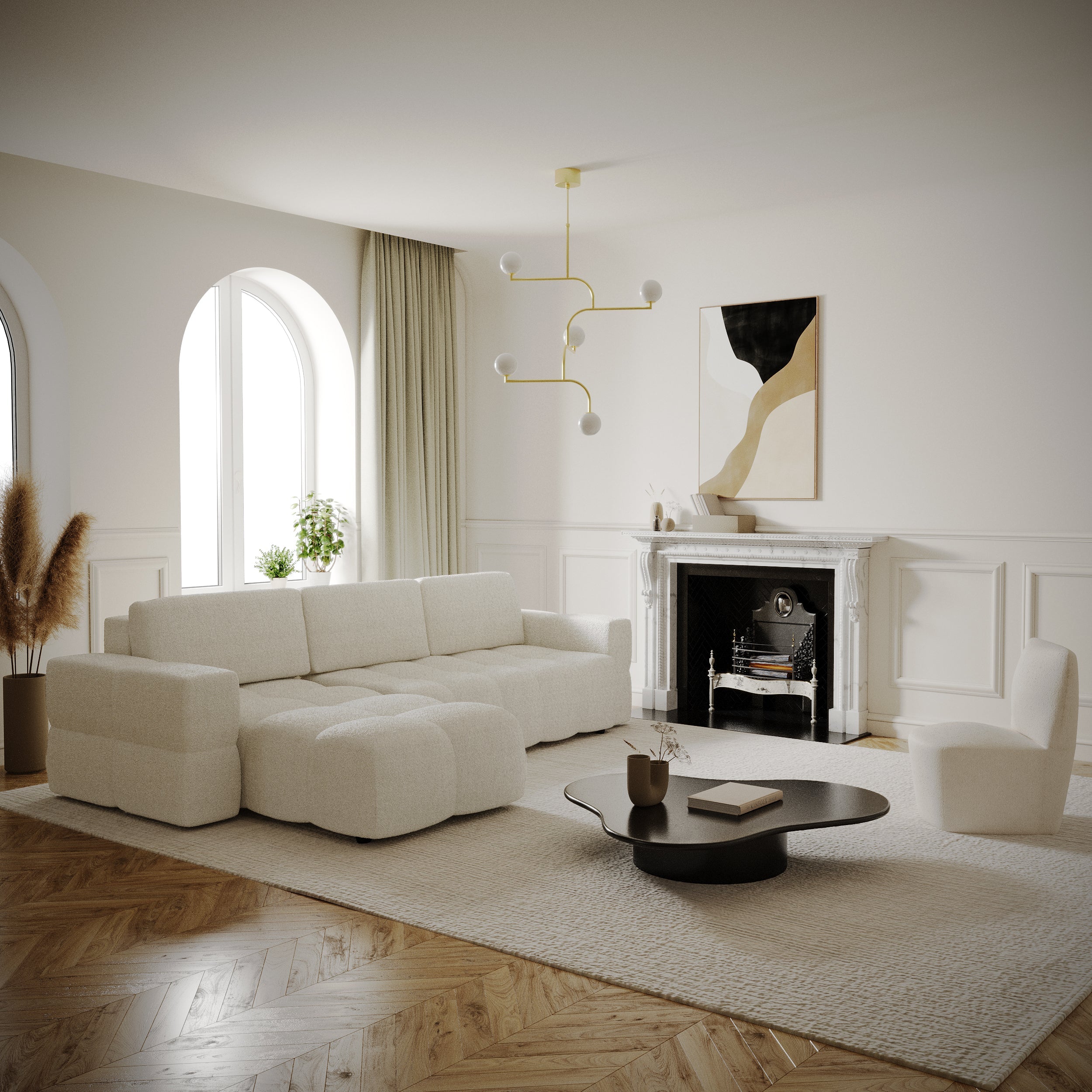 sia-deco-gabriel-canap-convertible-droit-cr-me-5-places-coffre image 2