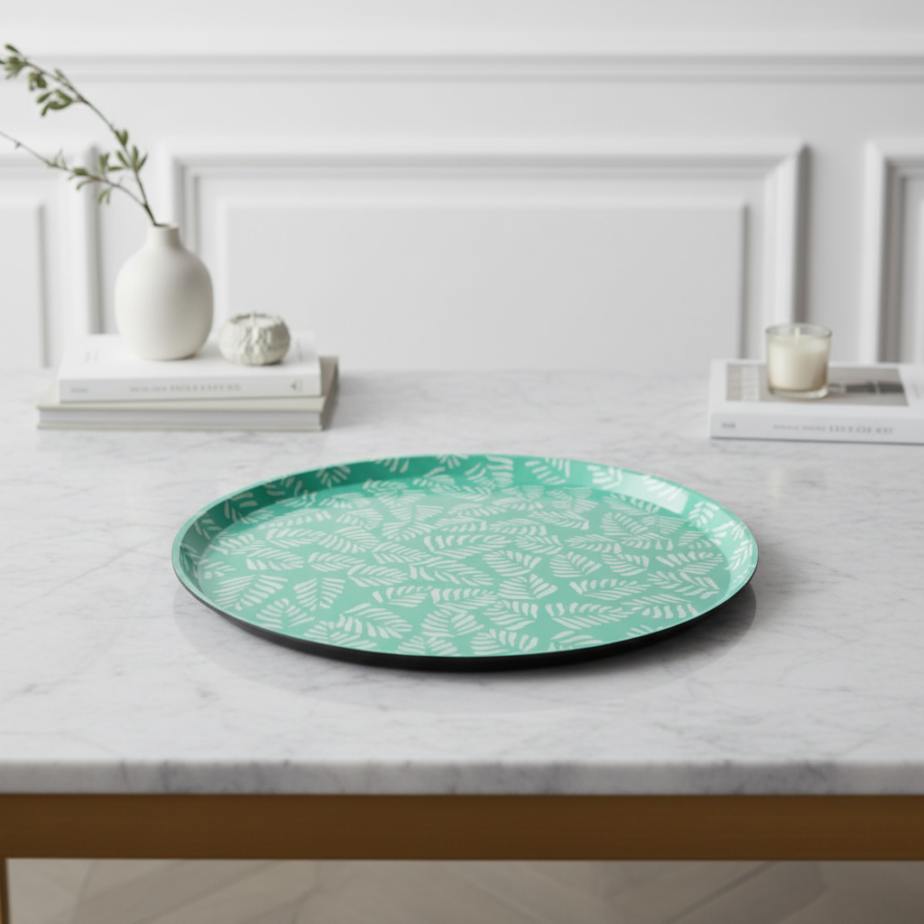 sia-deco-arlo-plateau-d-coratif-serenity-vert-44-cm image 2