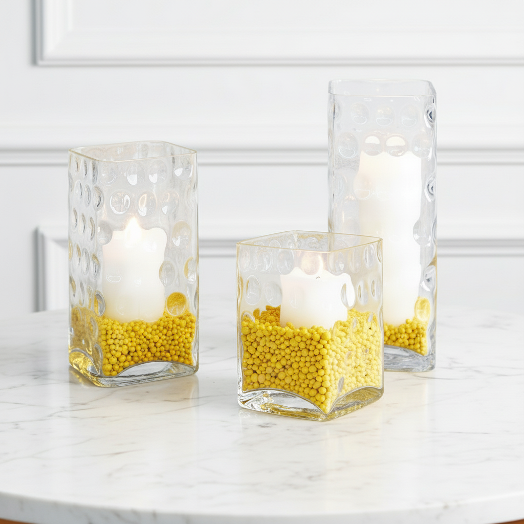 sia-deco-antica-gravillons-vase-jaune-350-ml-pierre-10-cm image 2