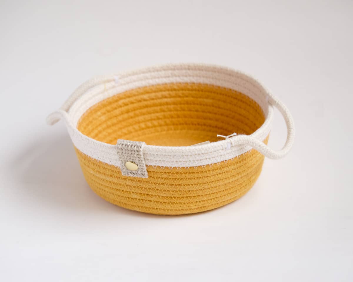 am-cla-paniers-rangement-corbeille-jaune-anses-coton image 4