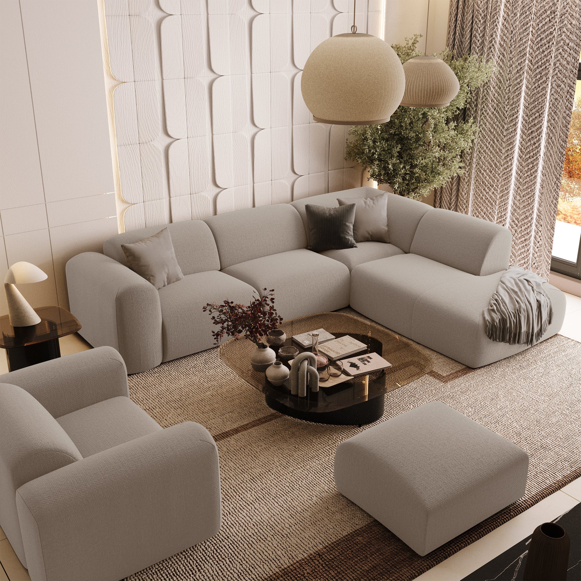 sia-myra-canap-grand-angle-droit-5-places-beige-m-ridienne image 2