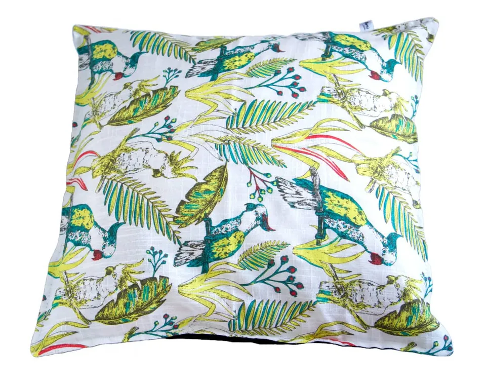 am-cla-coussins-housse-de-coussin-50x50-tropicale-jaune-vert image 1