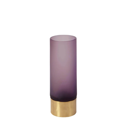 sia-antica-ring-vase-verre-violet-21-cm-bague-dor-e image 1