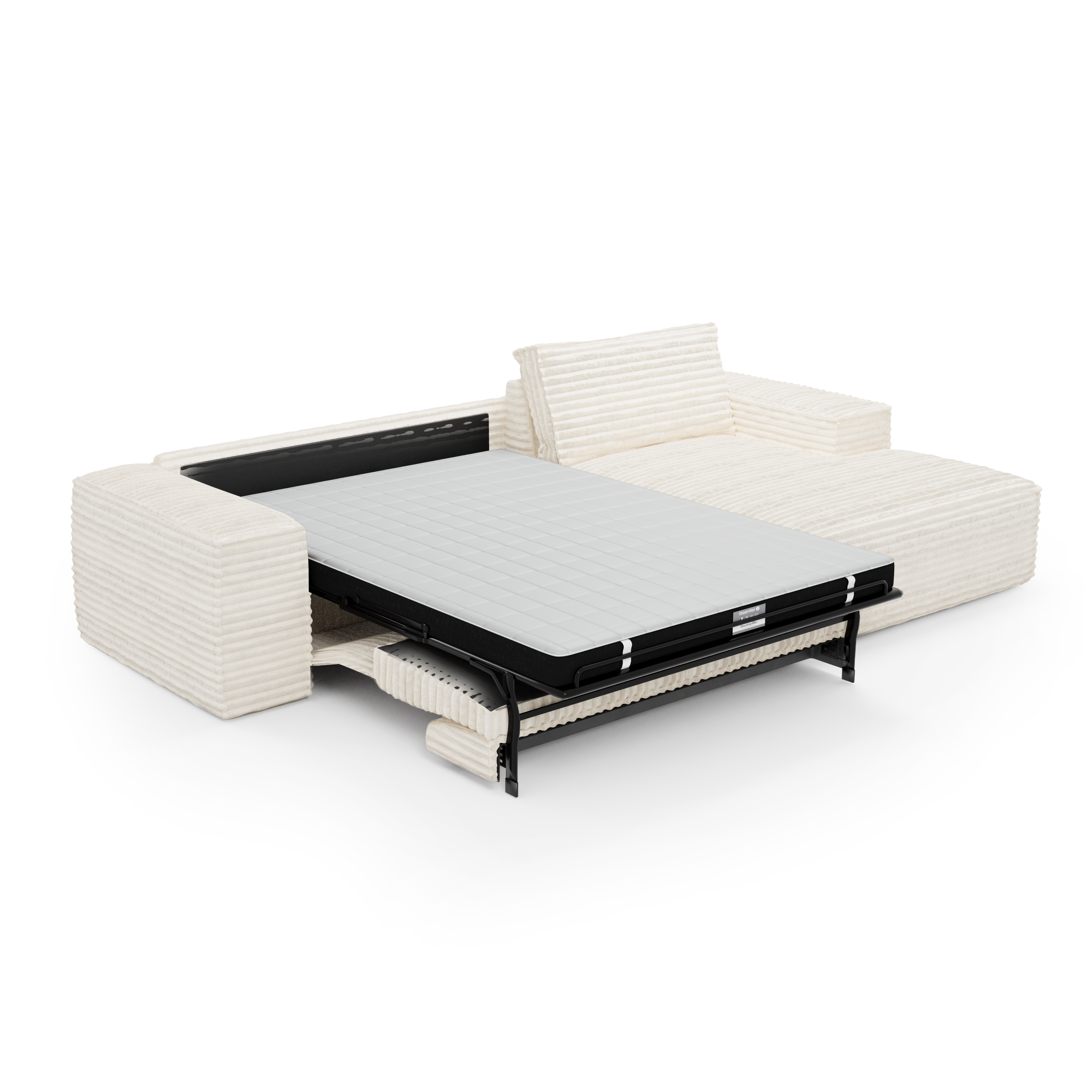 sia-deco-joan-canap-convertible-angle-droit-noir-matelas image 6