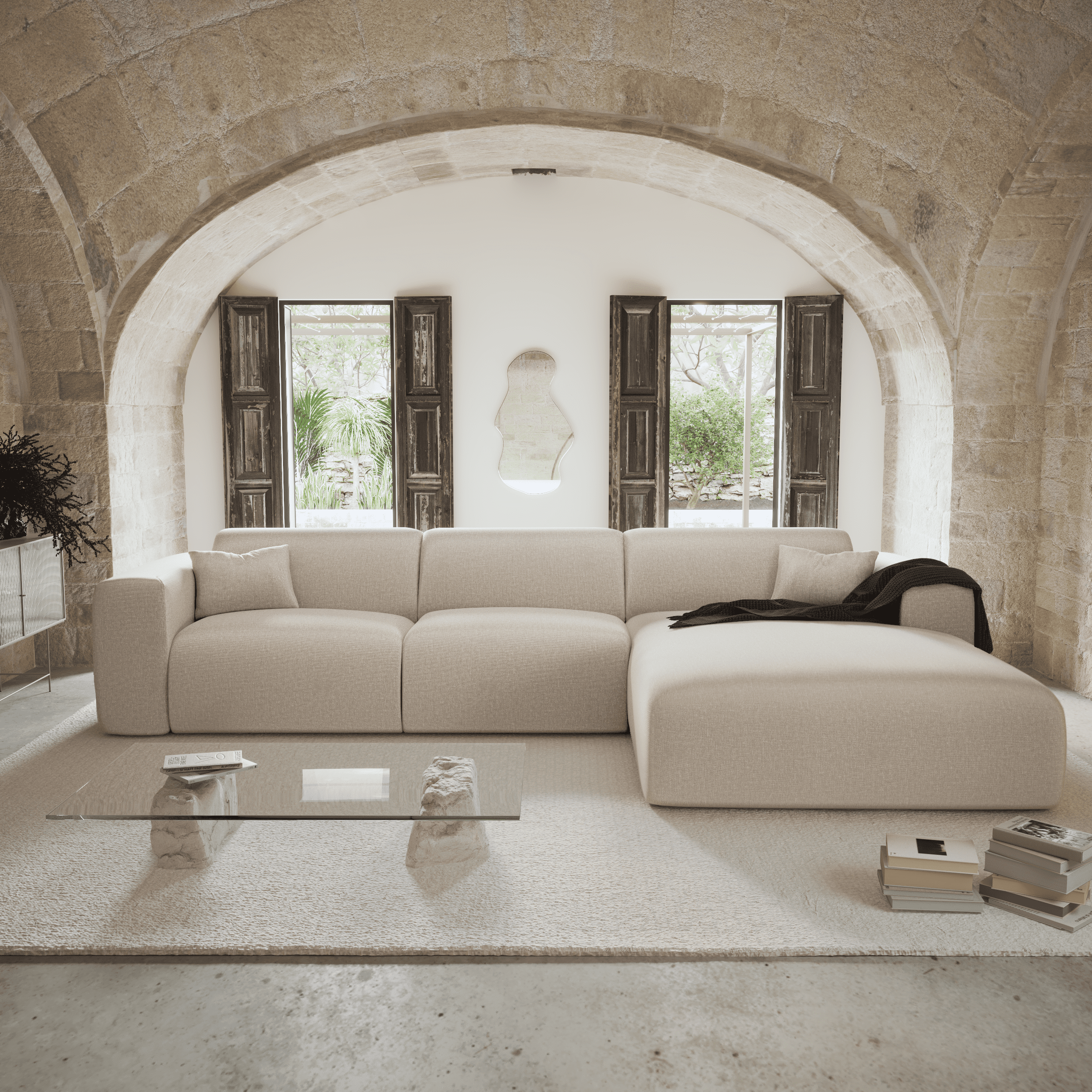 sia-myra-canap-convertible-angle-droit-beige-5-places image 2