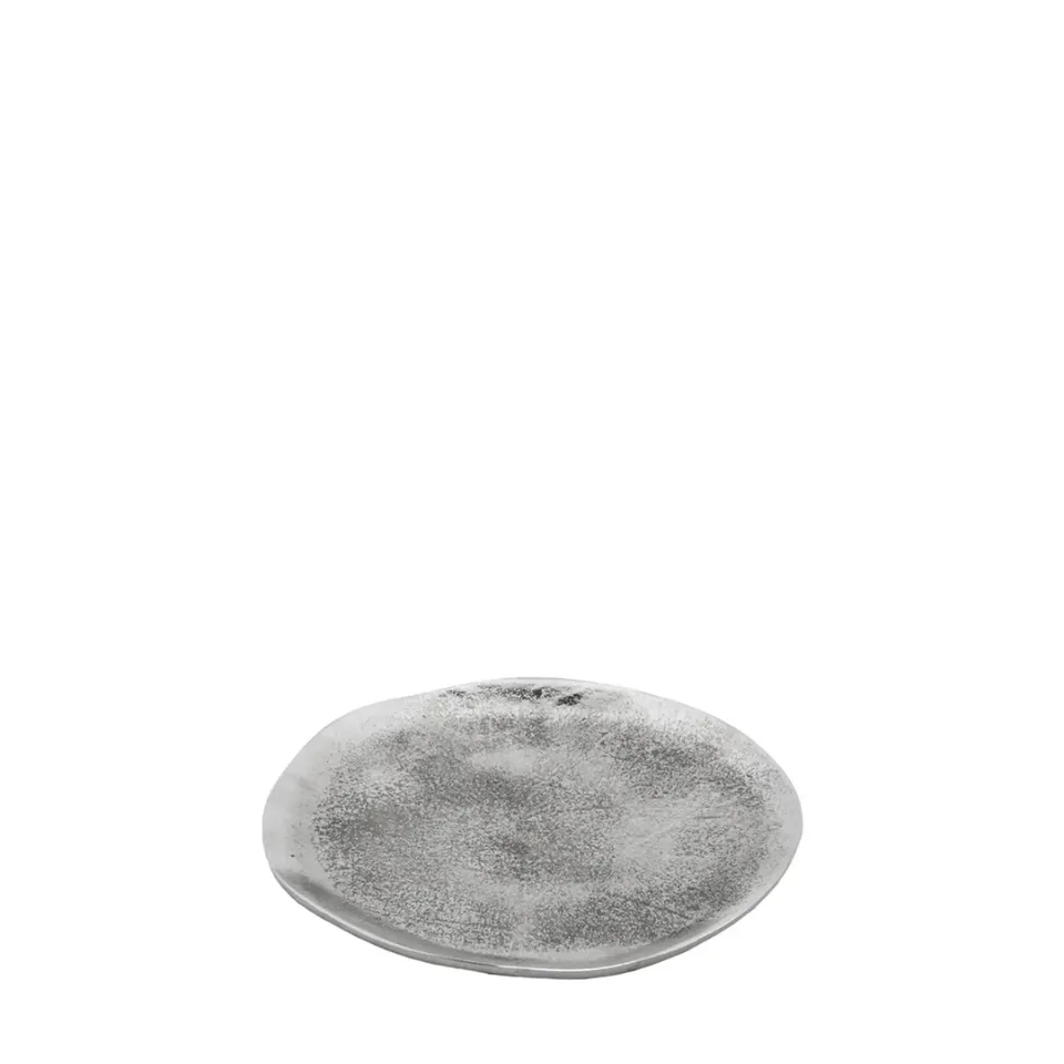 sia-deco-arlo-plateau-d-coratif-rond-argent-aluminium-22-cm image 1