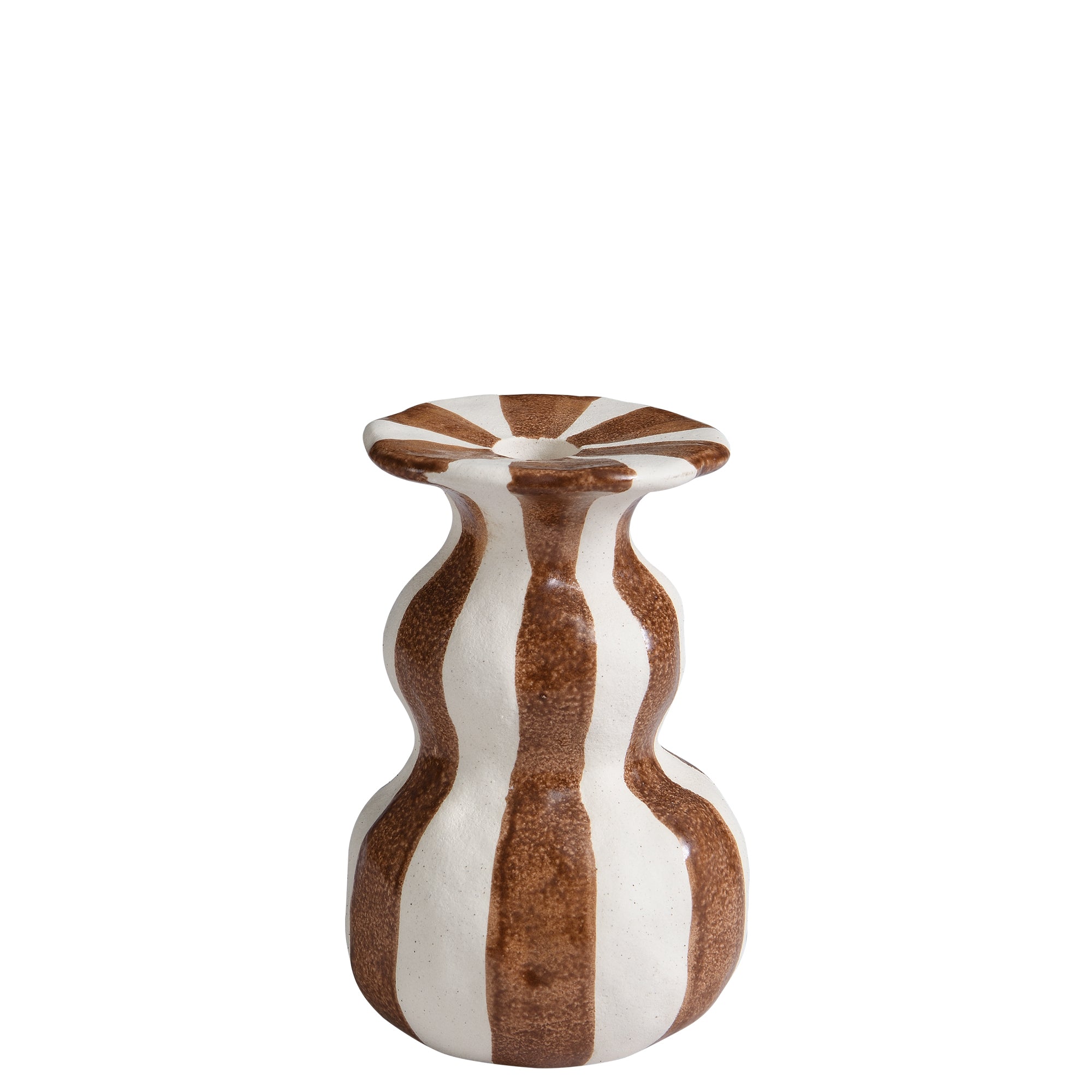 sia-deco-antica-rivage-bougeoir-marron-16-cm image 1