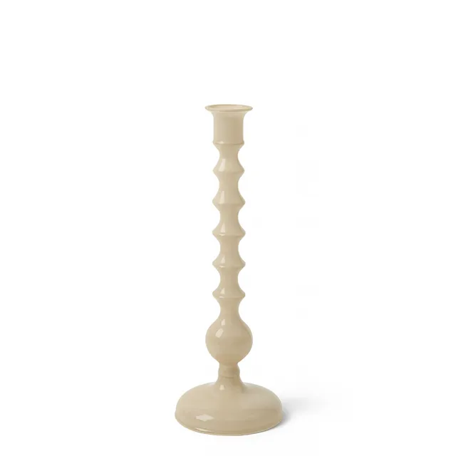 sia-nora-nude-bougeoir-verre-cr-me-25-cm-glossy image 1