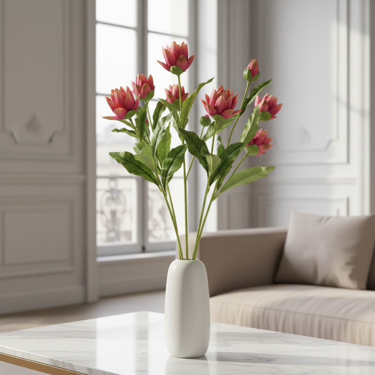 sia-deco-noah-tige-artichaut-fleur-artificielle-rose-79-cm image 2