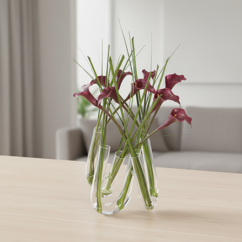 sia-deco-noah-composition-arums-fleurs-artificielles-blanc-55-cm image 2