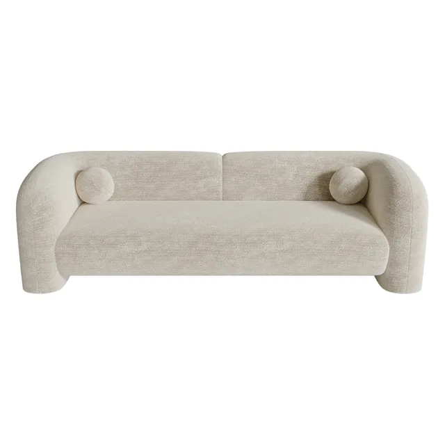 sia-deco-nola-canap-droit-coussins-boules-cr-me-kaki image 1