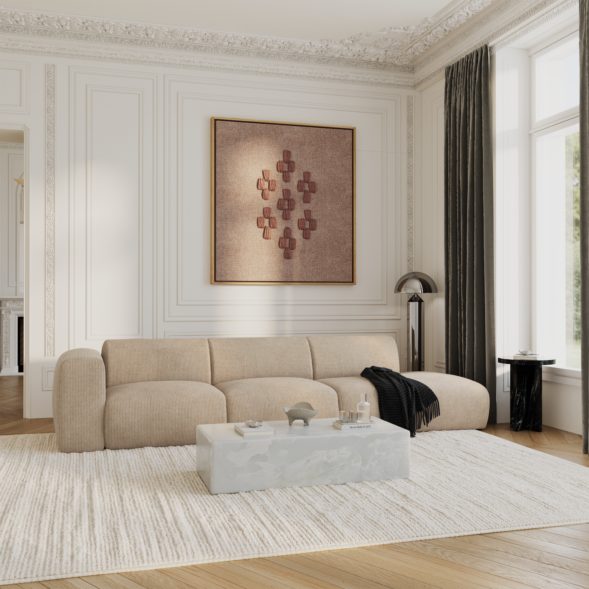 sia-myra-canap-droit-cr-me-5-places-arrondi image 7