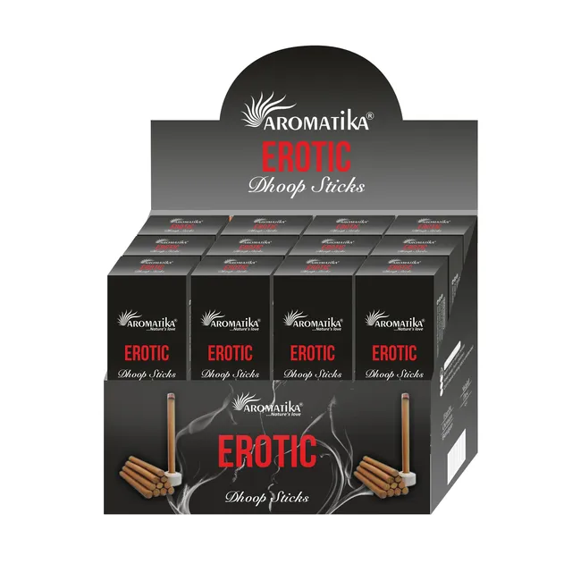 aromatika-dhoop-sticks-b-tons-d-encens-erotic-lot-120-parfum-chaud image 1