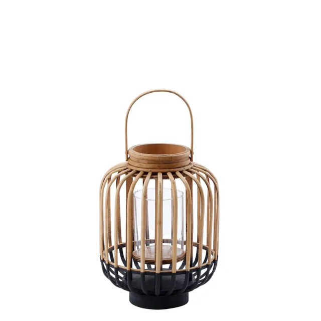 sia-nora-lanterne-bambou-luva-38-cm-noire-verre image 1