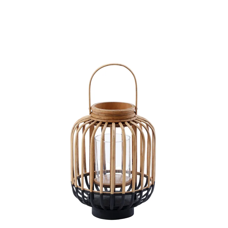 sia-nora-lanterne-bambou-luva-38-cm-noire-verre image 1